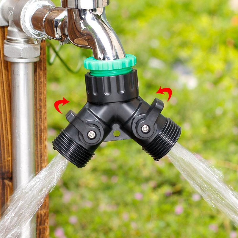 阀门一分二路螺纹快接头水管