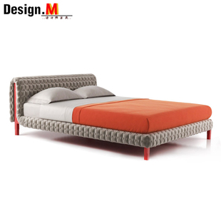 写意空间ligneroset现代设计小户型北欧意式极简轻奢双人布艺软床