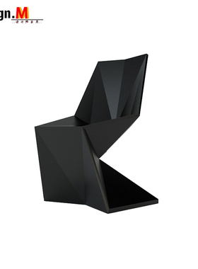 Design.M创意设计师家具 vertex chair/菱形餐椅 S型玻璃钢户外椅