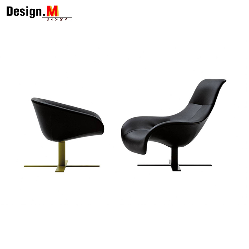 martchair马特椅金属脚架真皮椅