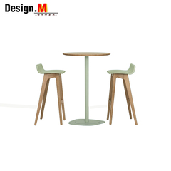 Design.M实木设计师家具 morph bar stool/变形吧凳 咖啡厅休闲椅
