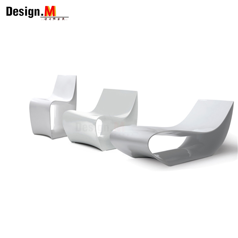 Design.M创意设计师家具 sign chair/符号椅 玻璃钢户外