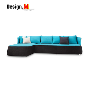 胖胖皮艺 sofa 布艺实木框架三人位沙发 fat 现代艺术设计师家具