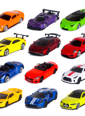 1:64彩珀CCA合金汽车跑车赛车正版模型迷你小车等比仿真儿童玩具