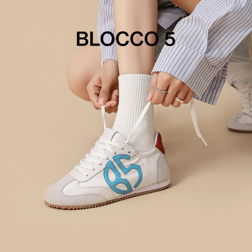 BLOCCO5平底时尚运动复古德训鞋