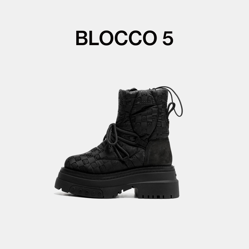 BLOCCO5时尚厚底增高时装靴