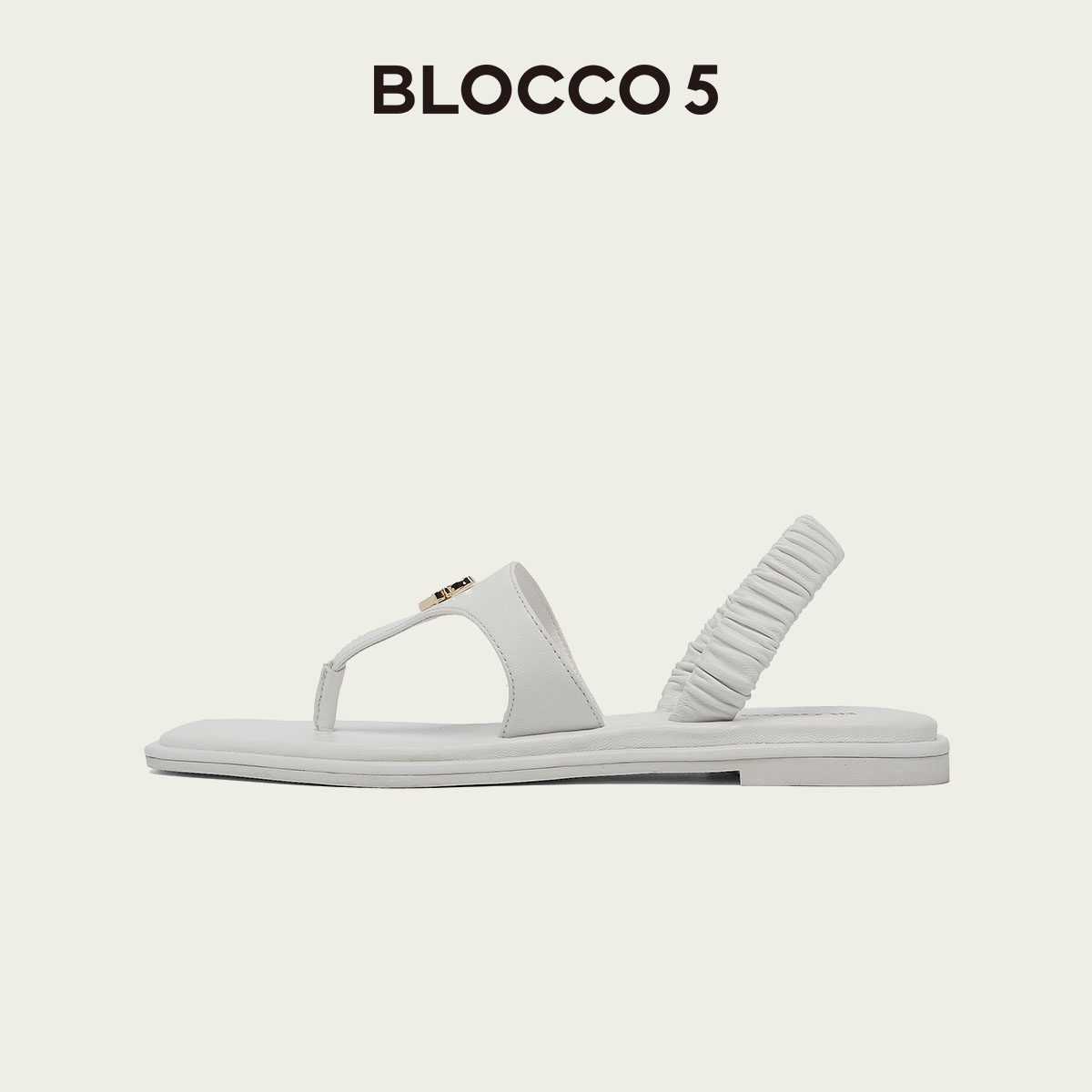 BLOCCO5春季优雅爱心扣女士凉鞋