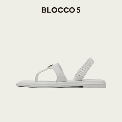 BLOCCO5春季优雅爱心扣女士凉鞋