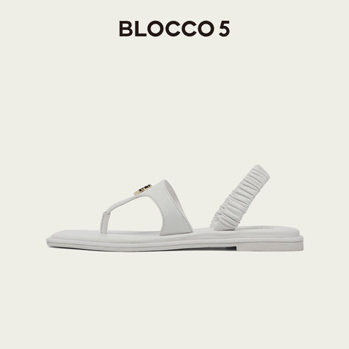BLOCCO5春季优雅爱心扣女士凉鞋