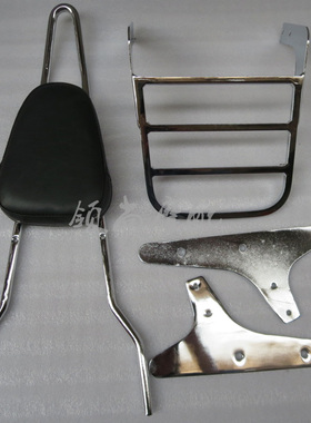 适用于本田铁马400 STEED400 VLX400尖弓后靠背 后货架 后靠皮