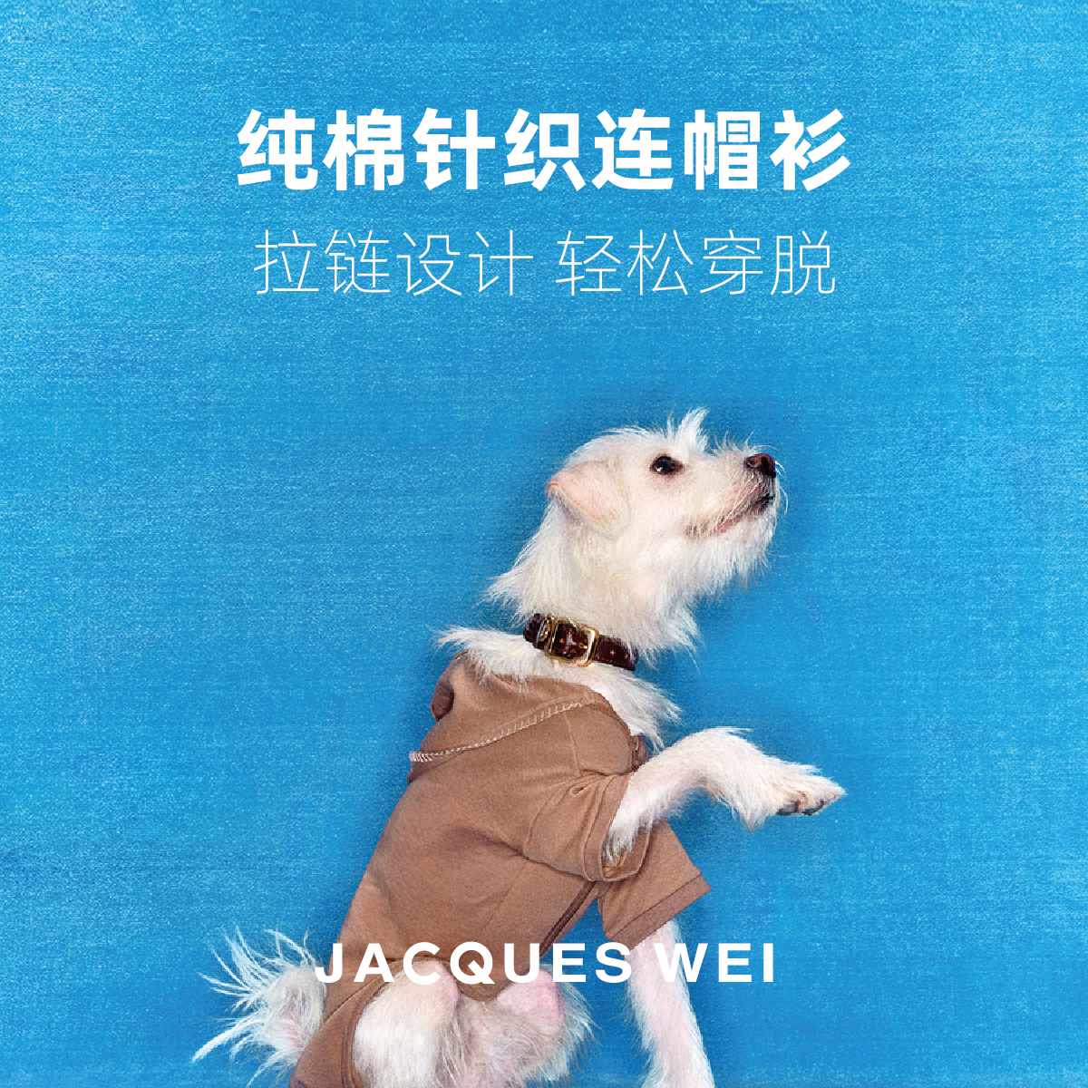 轻薄保温针织狗外套JacquesWei
