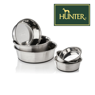 不锈钢抗菌狗碗HUNTER德国进口淳朴简约食盆水碗防滑耐摔宠物食盆