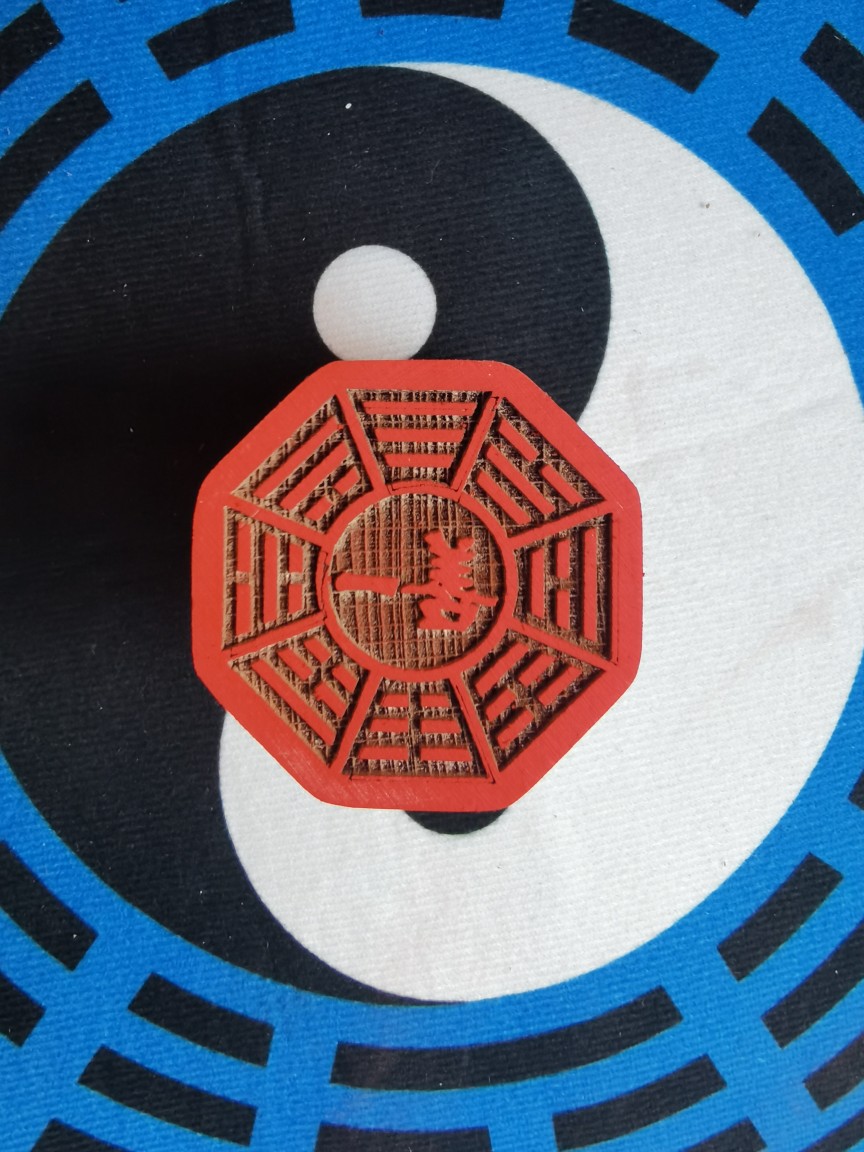 道用品先天八卦一善印道用品印章太极八卦印桃木印章