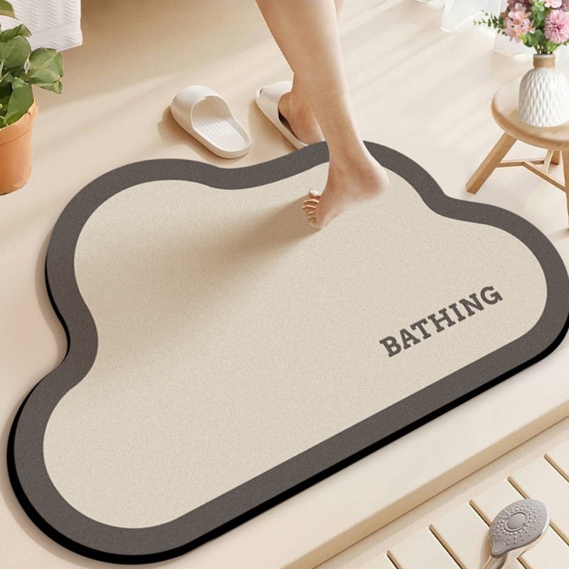 浴室吸水地垫卫生间门口硅藻泥门垫洗手间厕所防滑脚垫子卫浴地毯,居家布艺,家用脚垫,淘宝优惠券,粉丝福利购,淘宝优惠卷