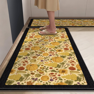 厨房地垫防滑防油可擦免洗吸水吸油防水脚垫2025新款 网红地毯垫子