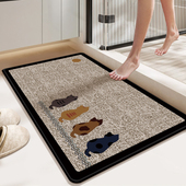卫生间吸水地垫浴室防滑脚垫硅藻泥厕所门口垫子洗漱台卫浴地毯