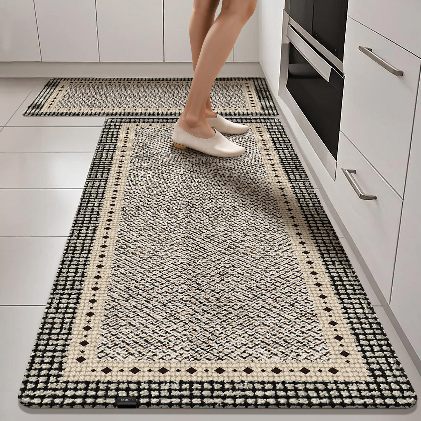 YKMORE厨房地垫防油防水防滑垫家用防油可擦免洗耐脏高端地毯脚垫,居家布艺,厨房地垫,淘宝优惠券,粉丝福利购,淘宝优惠卷