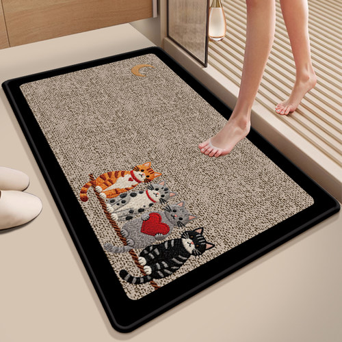 卫生间吸水地垫浴室防滑脚垫