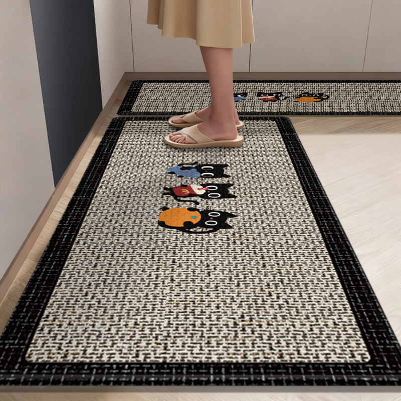 厨房地垫防滑防油可擦免洗吸水