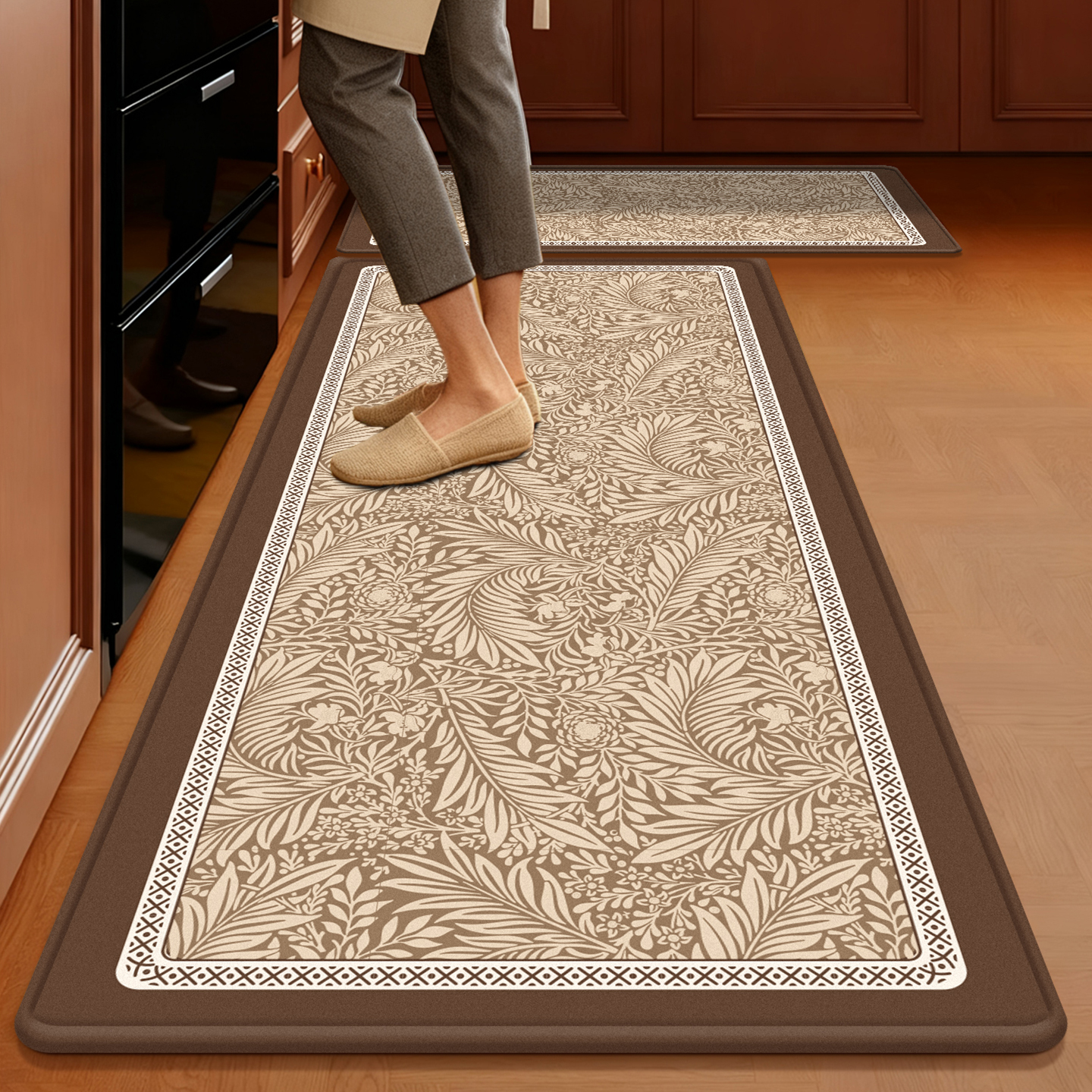 厨房防滑防油吸水吸油地垫免洗