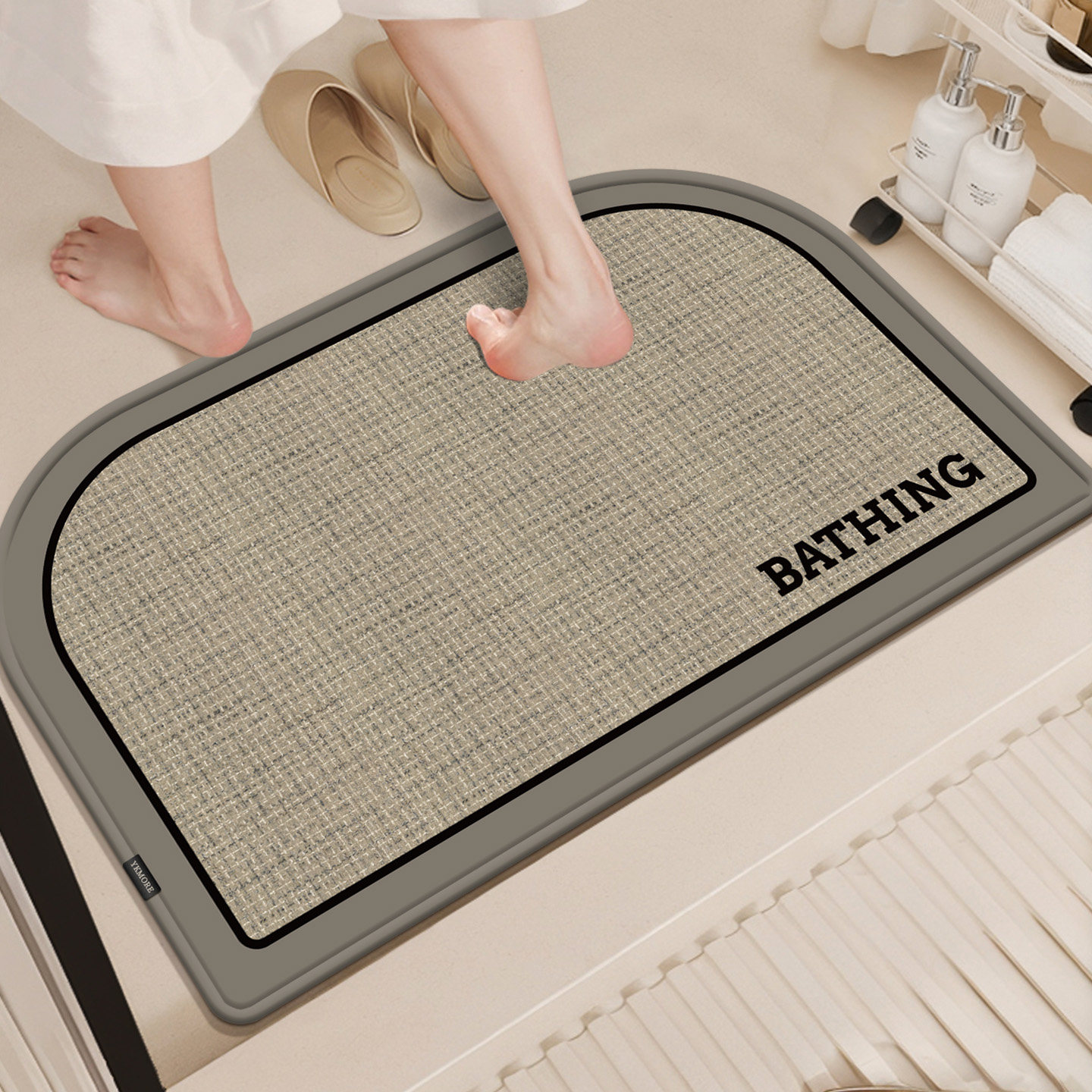 YKMORE浴室吸水地垫卫生间防滑脚垫洗手间门口卫浴地毯厕所脚踩垫,居家布艺,家用脚垫,淘宝优惠券,粉丝福利购,淘宝优惠卷