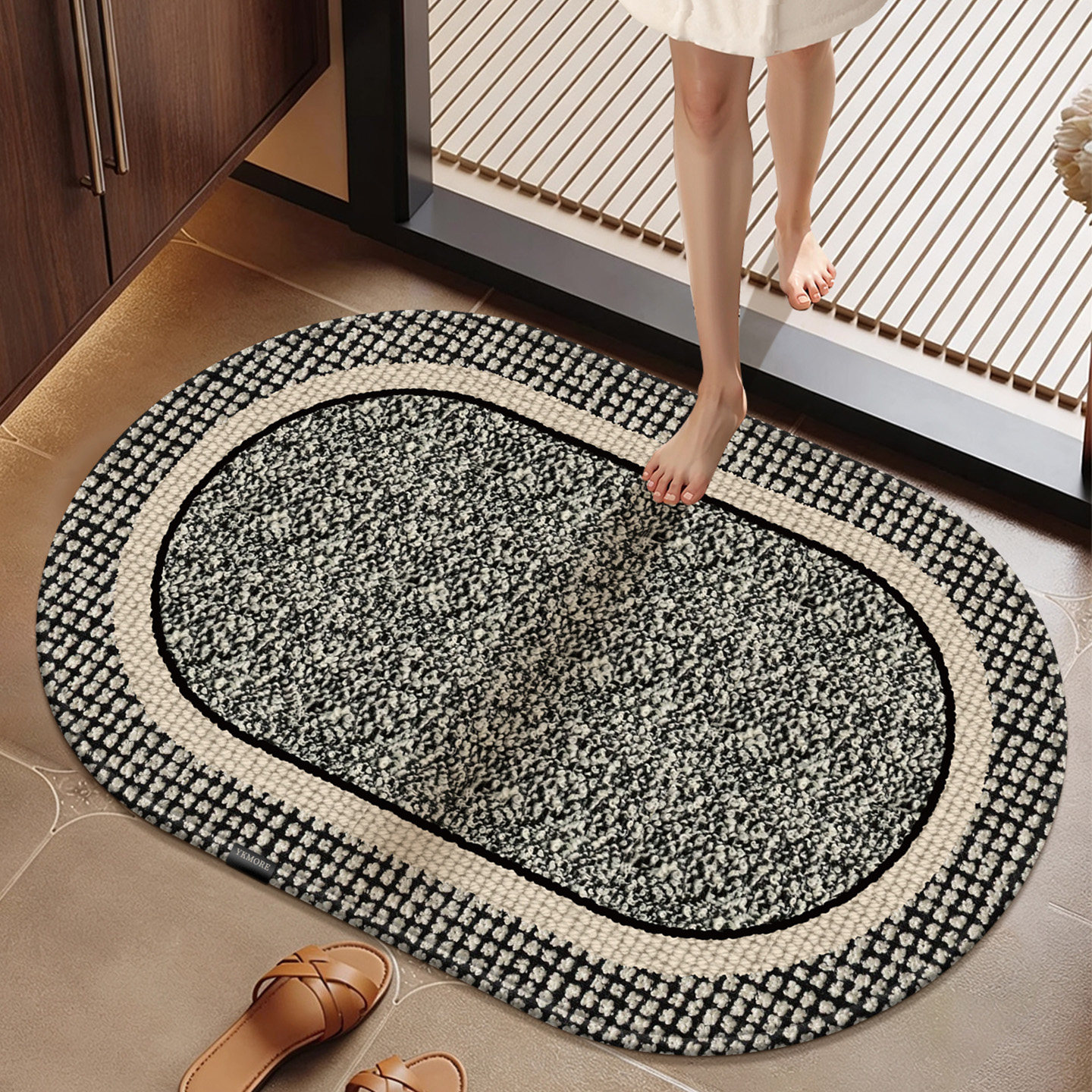 YKMORE2026新款卫生间吸水地垫浴室防水防滑专用脚垫厕所家用地毯,居家布艺,家用脚垫,淘宝优惠券,粉丝福利购,淘宝优惠卷