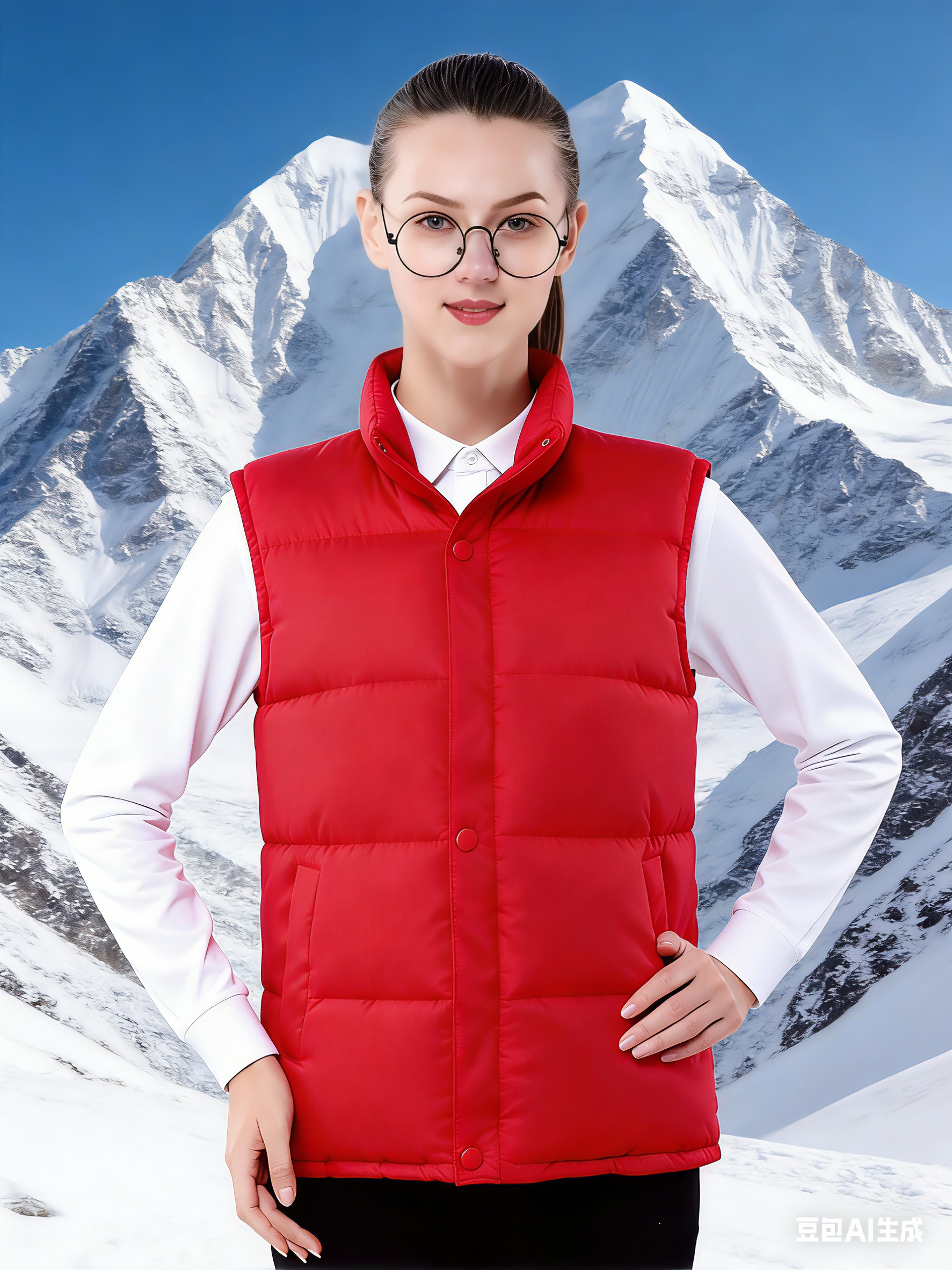保暖防风立领棉服马甲轻便柔软 可以印LoGo