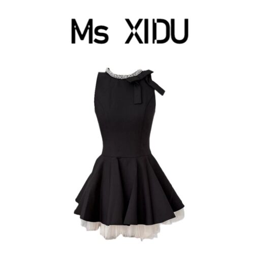 MsXIDU千金风小黑裙洋