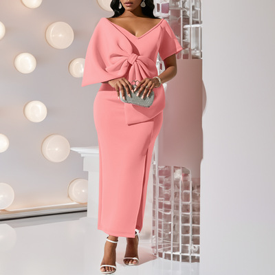 party dress Large bow dress European and African skirts 3xl