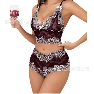 Women's lace sexy lingerie bodysuit 蕾丝性感睡衣内衣连体衣女