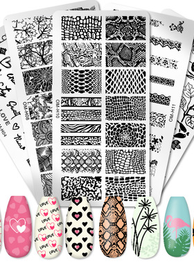 12 New Design DIY Nail Art Image Stamp Stamping Plates