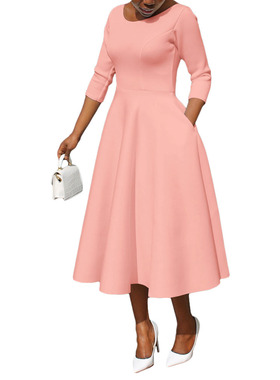 大码连衣裙 Autumn winter fat women plus size party dress2024