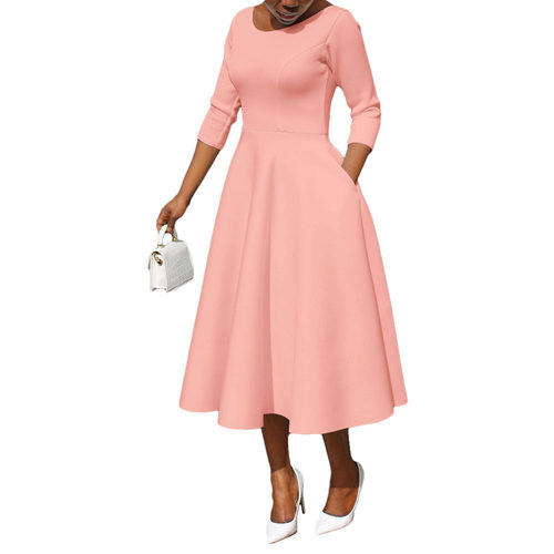 大码连衣裙 Autumn winter fat women plus size party dress2024