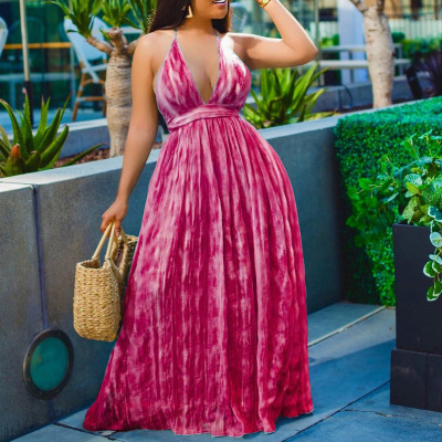 New African Women Fashion dress female long print dress 3xl