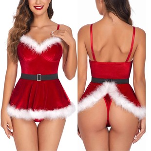 Women sexy lingerie Christmas outfit bunny girl女圣诞兔女郎