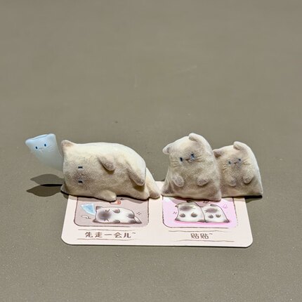植绒猫猫pal情绪盲盒2025新款女孩可爱植绒暹罗猫pal奖品学生礼物