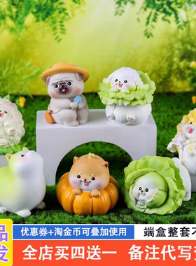 菜狗的世界盲盒网红203新款迷你可爱蔬菜白菜狗摆件手办女生礼物
