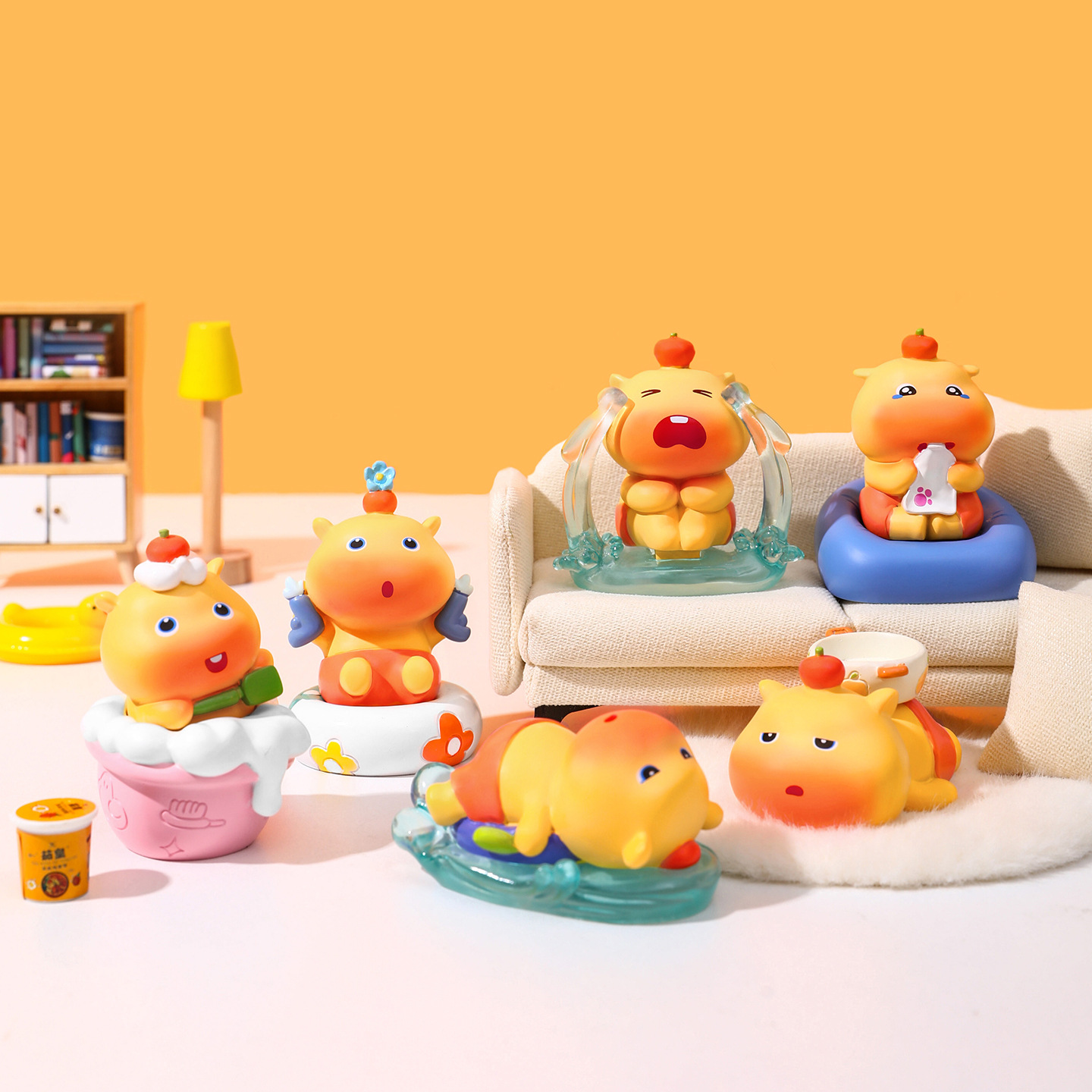 正版水豚噜噜公仔盲盒钥匙扣