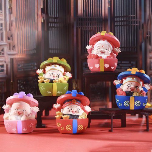 2024新年福禄寿手办财神喜庆公仔