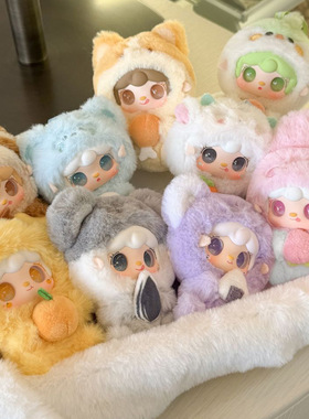 氧氧yooki毛绒搪胶盲盒2025新款女孩可爱抱抱美食店 毛绒玩偶公仔