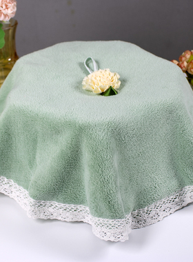 加厚多用盖巾珊瑚绒空气炸锅防尘罩电饭煲盖布茶盘布厨房盖布防尘