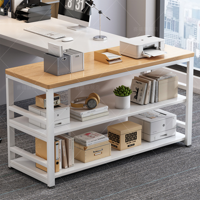 办公室落地多层打印机置物架书架多功能展示架简易靠桌文件收纳架