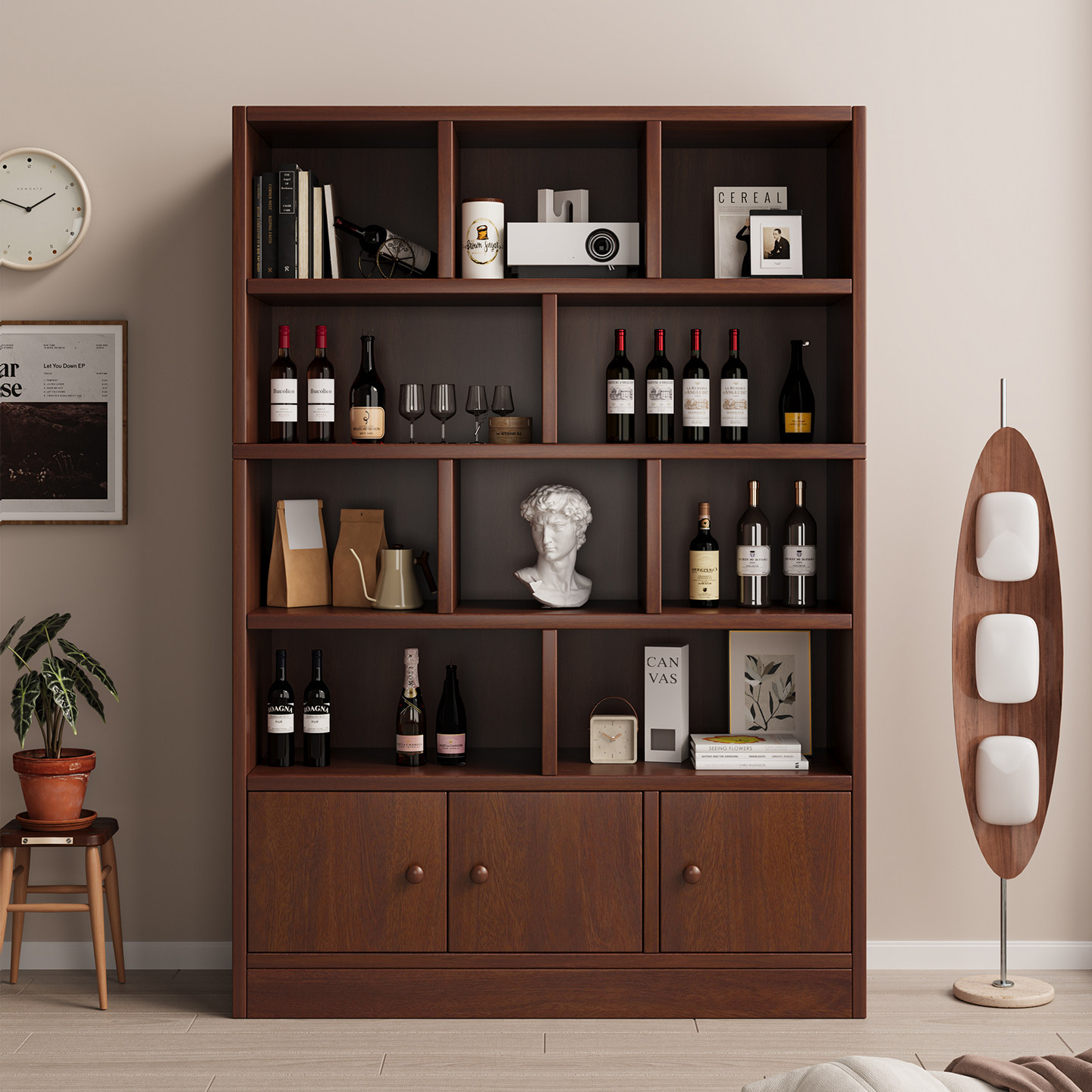 酒柜玄关柜靠墙客厅隔断置物展示柜商用酒架2026年新款家用新中式