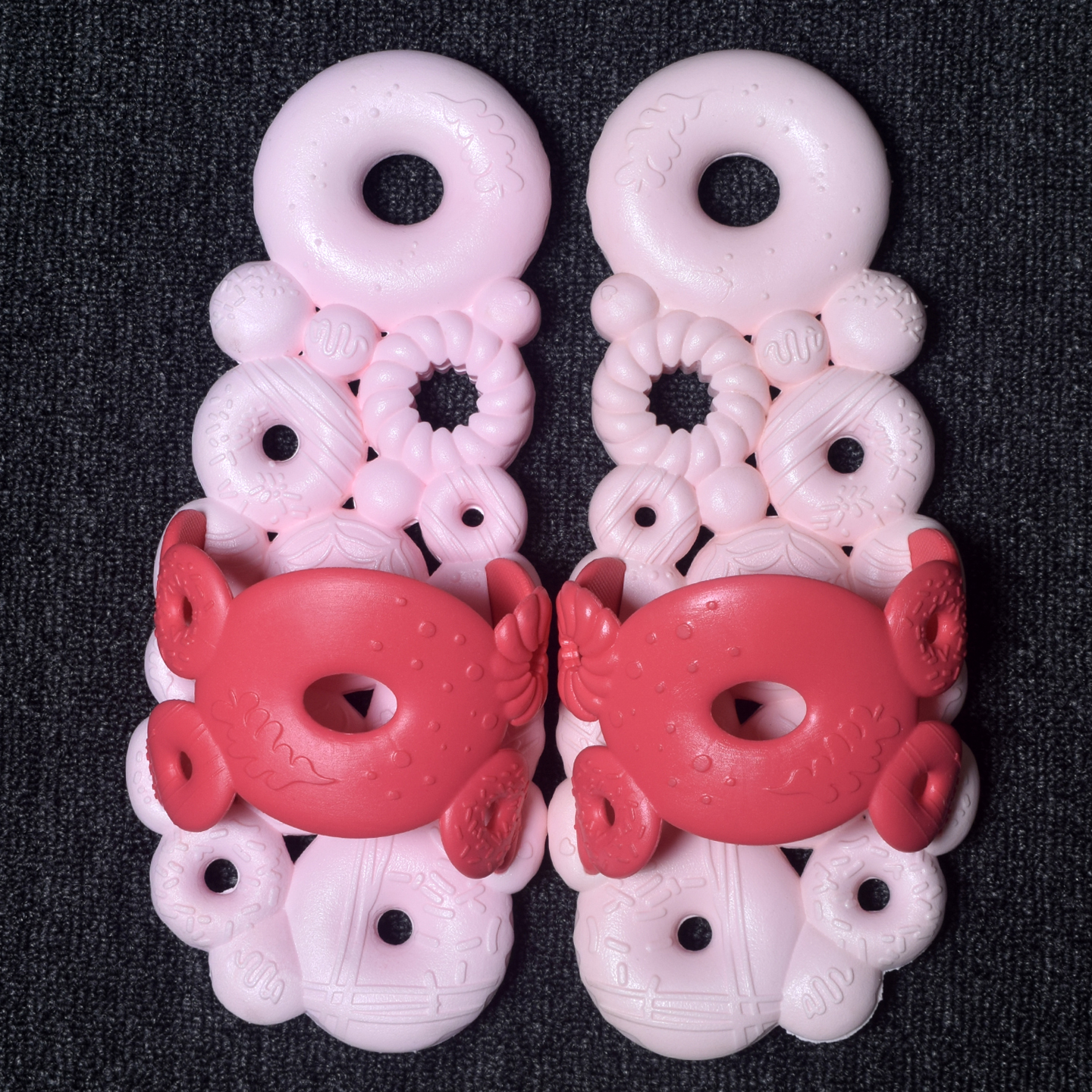 CHIATINGCC粉色漏水浴室拖鞋