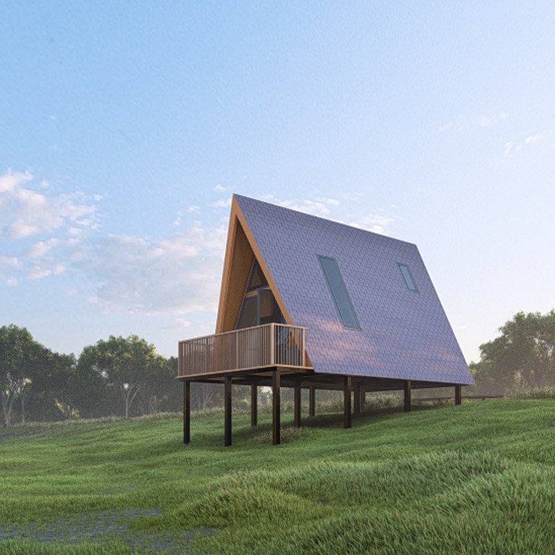 别墅民宿小房子田园实木凉亭木屋