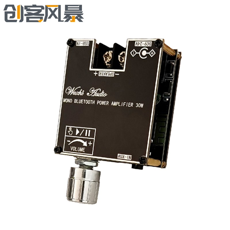 ZK-301B单声道30W蓝牙5.3音频功放板模块带真无线TWS左右声道对箱