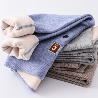 男童德绒保暖棉裤女童打底裤