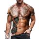 Funny Men Shirt Fashion Printing Muscular