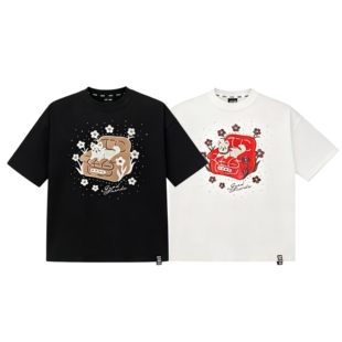 GB-GOODBRAND 2026SS 贴皮毛巾绣烫钻小狗时尚短袖t恤 男女同款