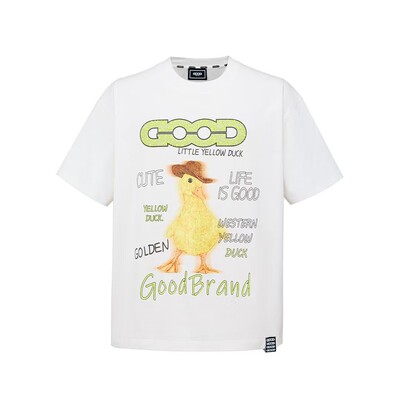 GOODBRAND闪钻小黄鸭时尚感短袖